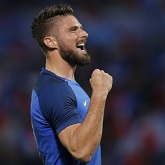 Giroud wśród najlepszych Francuzów