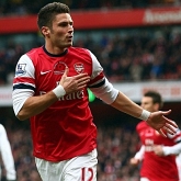 Giroud najlepszy w meczu z Liverpoolem